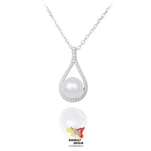 Collana BluAmante in Argento 925 e perla coltivata - Art. BCN509AD